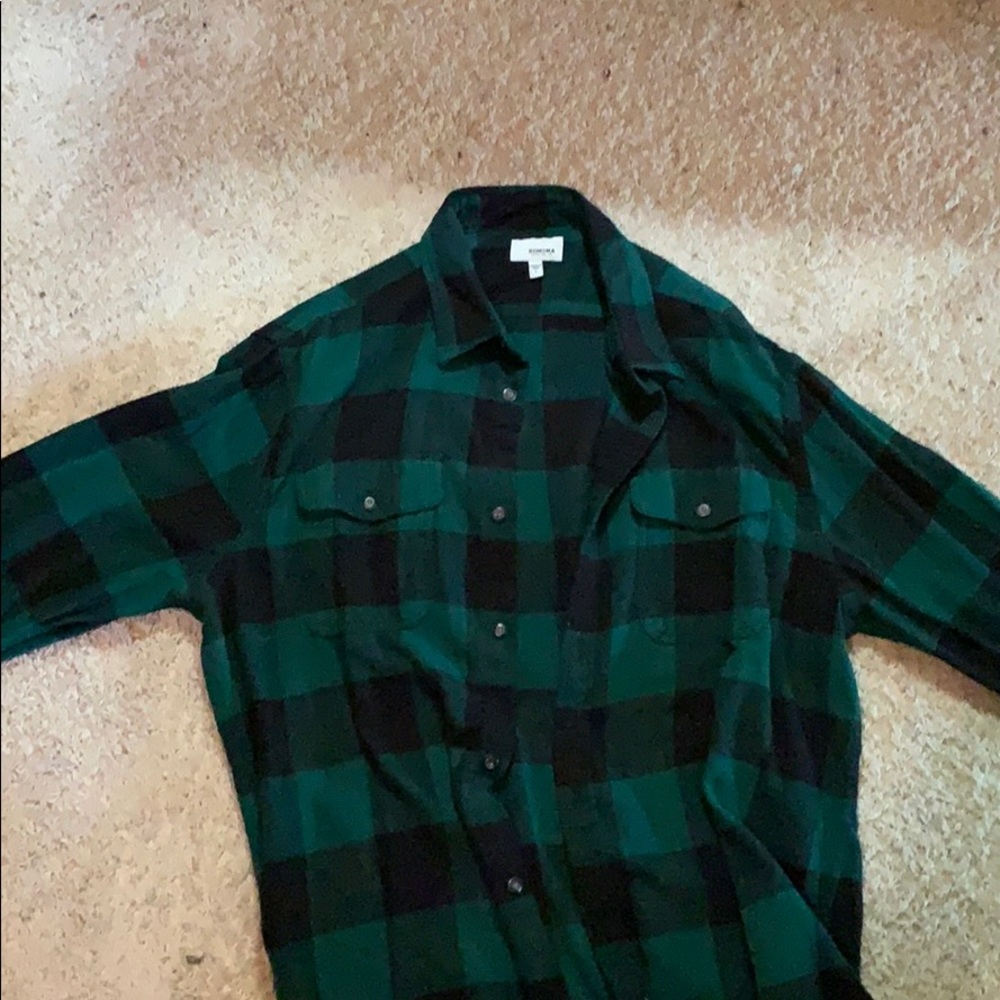 Green and black Sonoma flannel